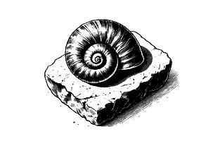 Fossile Schnecke