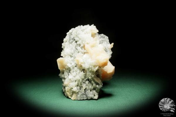 Quarz XX - Stalaktiten mit Stilbit XX (15079) ein Mineral aus Indien | Mineralien | Weltweit