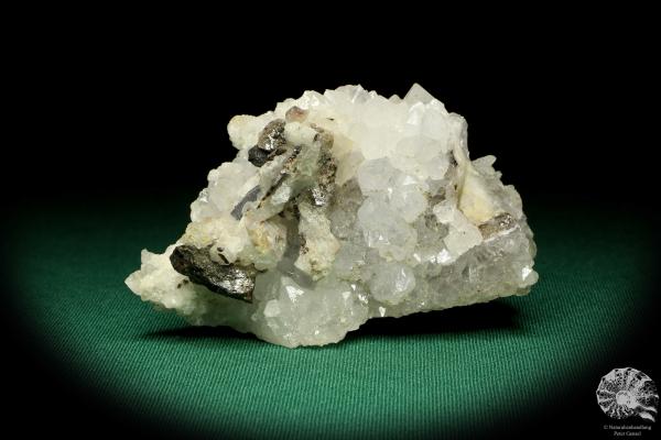 Quartz XX with Calcite XX & Sphalerite XX a mineral