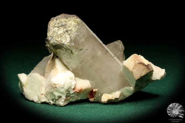 Rock crystal XX with Orthoclase XX (19999) a mineral from Germany | Minerals | From Germany