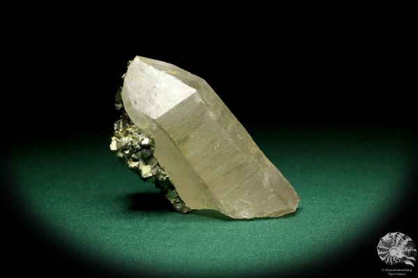 Quartz XX with Pyrite XX a mineral