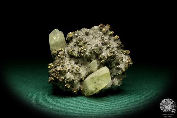 Calcite XX and Chalcopyrite XX on Ankerite XX a mineral