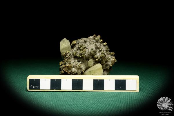 Calcite XX and Chalcopyrite XX on Ankerite XX a mineral