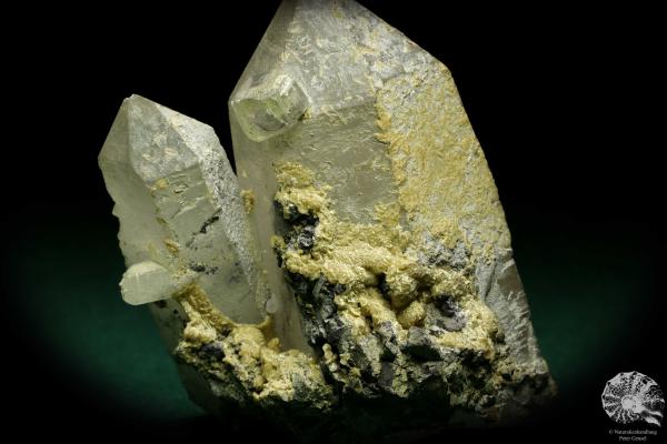 Quarz XX mit Fluorit XX & Chalkopyrit XX (20116) ein Mineral aus Kasachstan | Mineralien | Weltweit