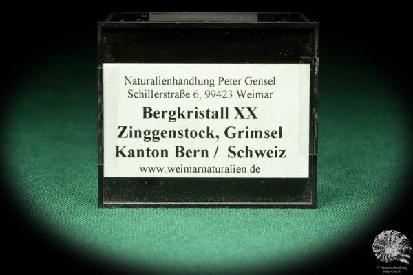 Bergkristall XX (20483) eine Kleinstufe aus Schweiz | Mineralien | Kleinstufen