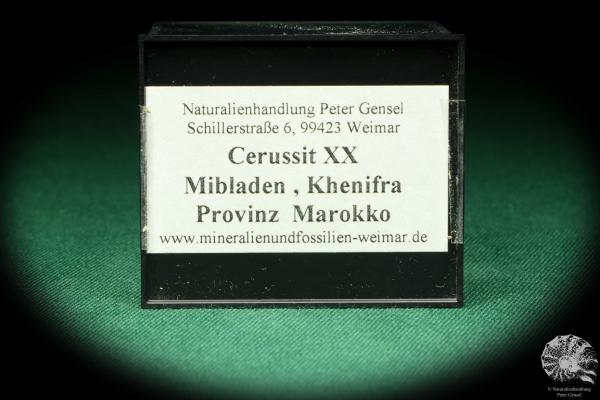 Cerussit XX (20487) eine Kleinstufe aus Marokko | Mineralien | Kleinstufen