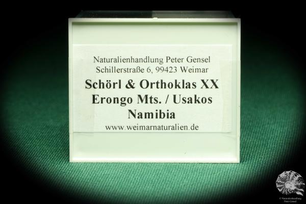 Schörl & Orthoklas XX (20552) eine Kleinstufe aus Namibia | Mineralien | Kleinstufen