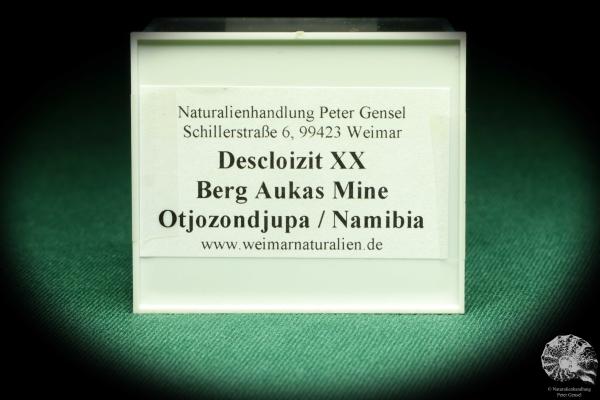 Descloizit XX (20555) eine Kleinstufe aus Namibia | Mineralien | Kleinstufen