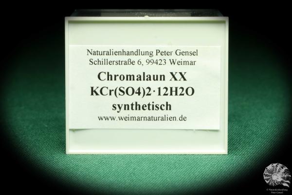 Chromalaun XX (20561) eine Kleinstufe aus Synethisch | Mineralien | Kleinstufen