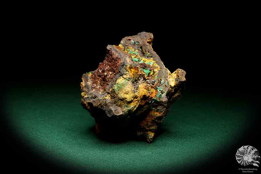 Malachite XX in Limonite a mineral