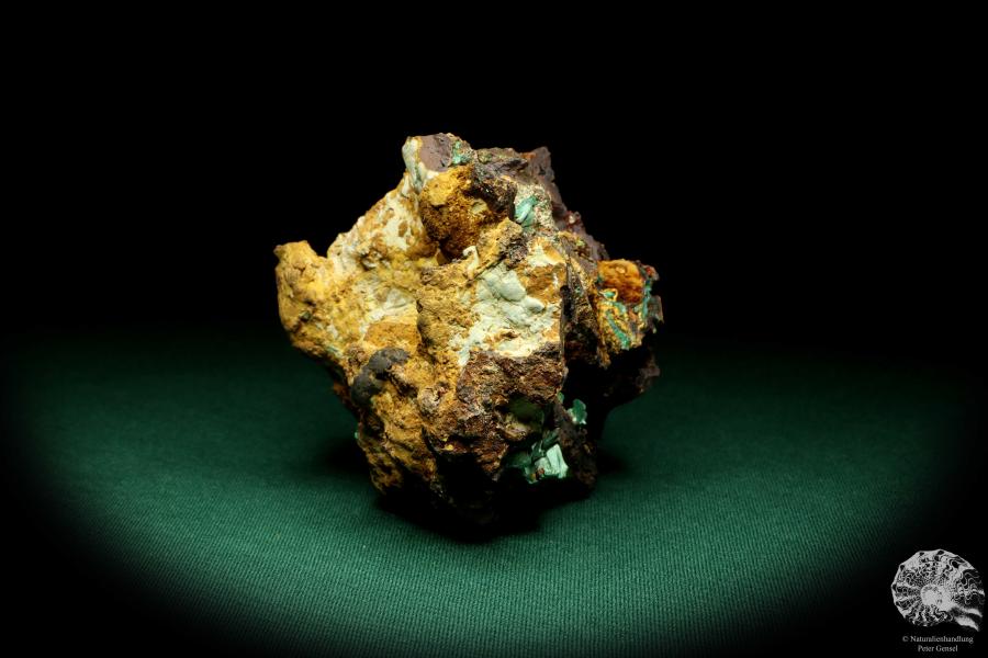 Malachite XX in Limonite a mineral