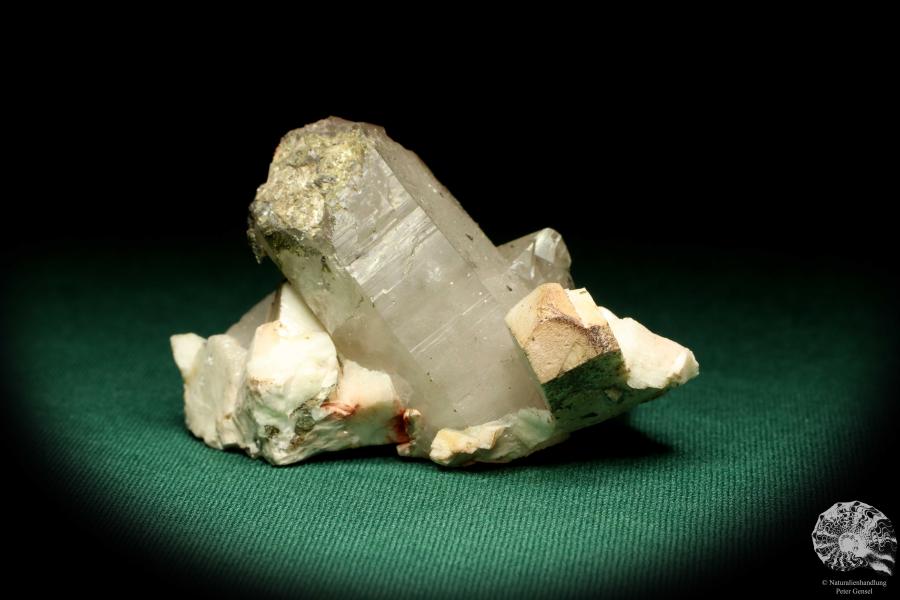 Rock crystal XX with Orthoclase XX a mineral