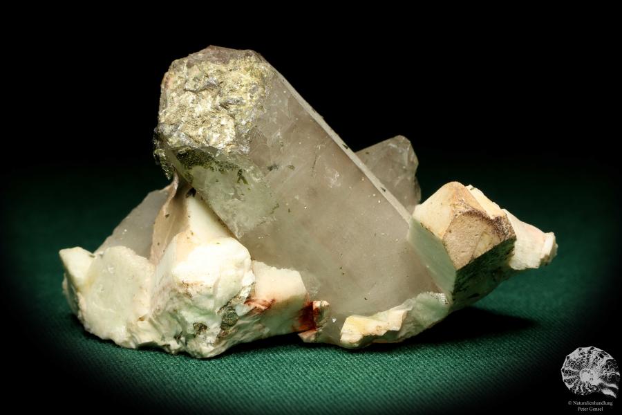 Rock crystal XX with Orthoclase XX a mineral