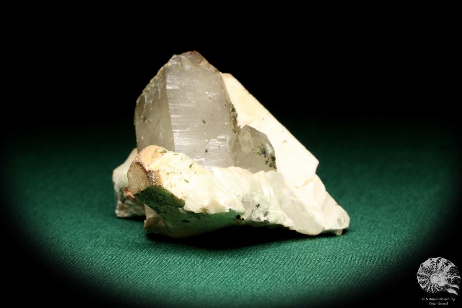 Rock crystal XX with Orthoclase XX a mineral