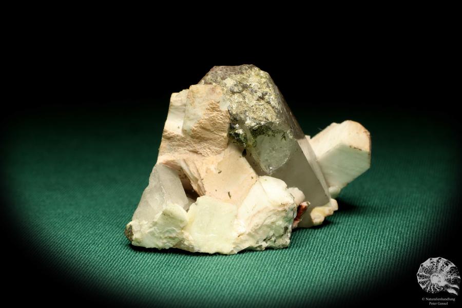 Rock crystal XX with Orthoclase XX a mineral