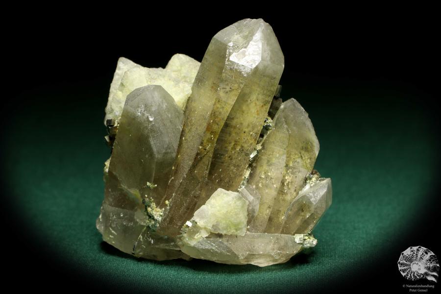 Quarz XX mit Fluorit XX & Pyrit XX (20159) ein Mineral aus Kasachstan | Mineralien | Weltweit