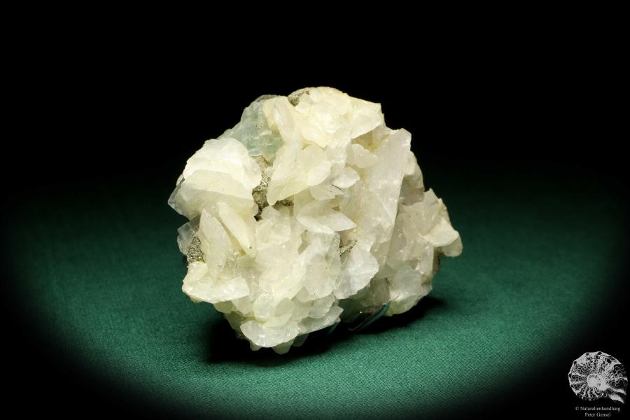 Pyrit XX & Calcit XX auf Fluorit (20218) ein Mineral aus Kasachstan | Mineralien | Weltweit