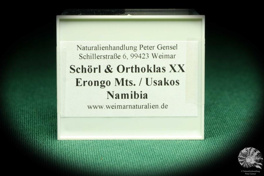 Schörl & Orthoklas XX (20544) eine Kleinstufe aus Namibia | Mineralien | Kleinstufen