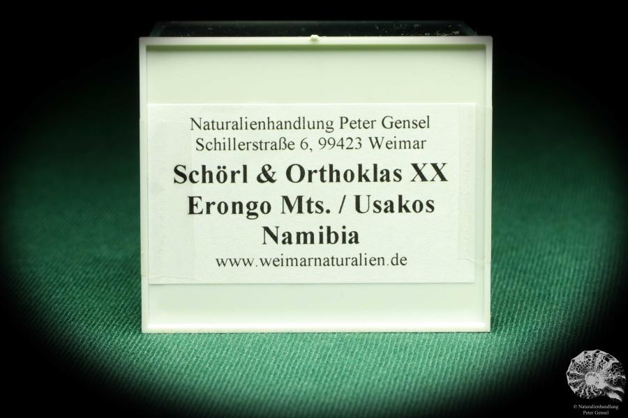 Schörl & Orthoklas XX (20551) eine Kleinstufe aus Namibia | Mineralien | Kleinstufen