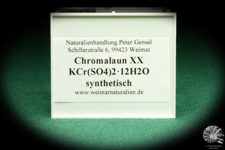 Chromalaun XX (20571) eine Kleinstufe aus Synethisch | Mineralien | Kleinstufen