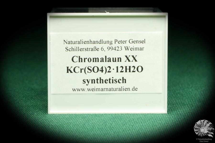 Chromalaun XX (20587) eine Kleinstufe aus Synethisch | Mineralien | Kleinstufen